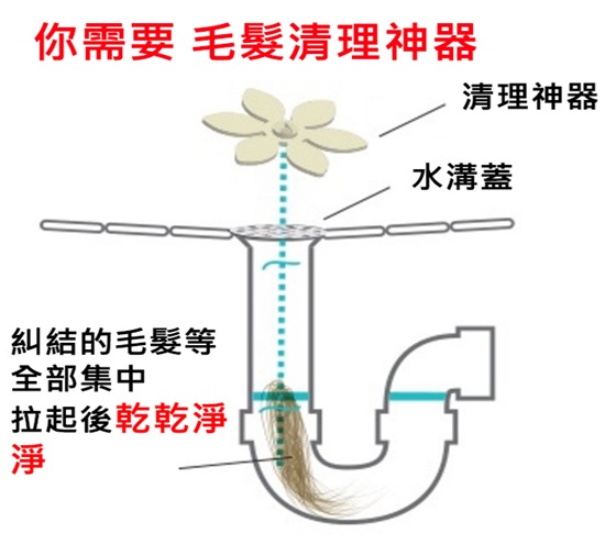 小花/造型/水管/疏通器/清潔/浴室/廚房