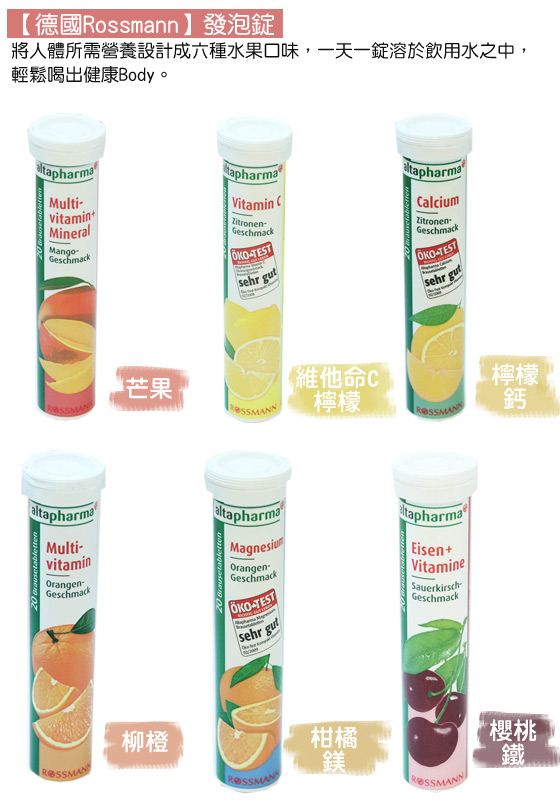 發泡錠/維他命/德國/Rossmann