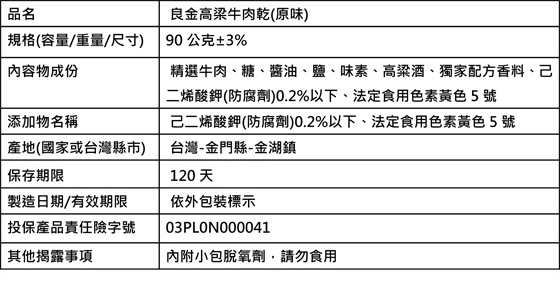 金門/必吃/名產/伴手禮/高梁/牛肉/肉乾/肉角/原味/辣味/黑胡椒