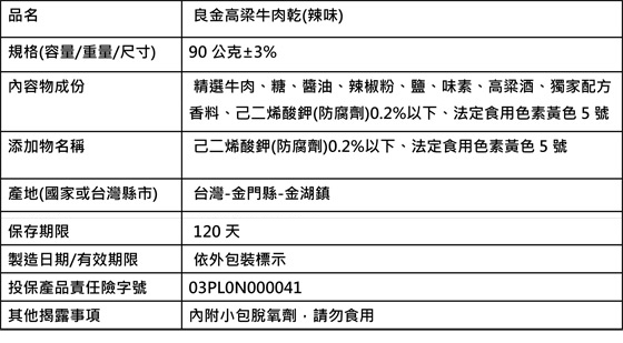 金門/必吃/名產/伴手禮/高梁/牛肉/肉乾/肉角/原味/辣味/黑胡椒