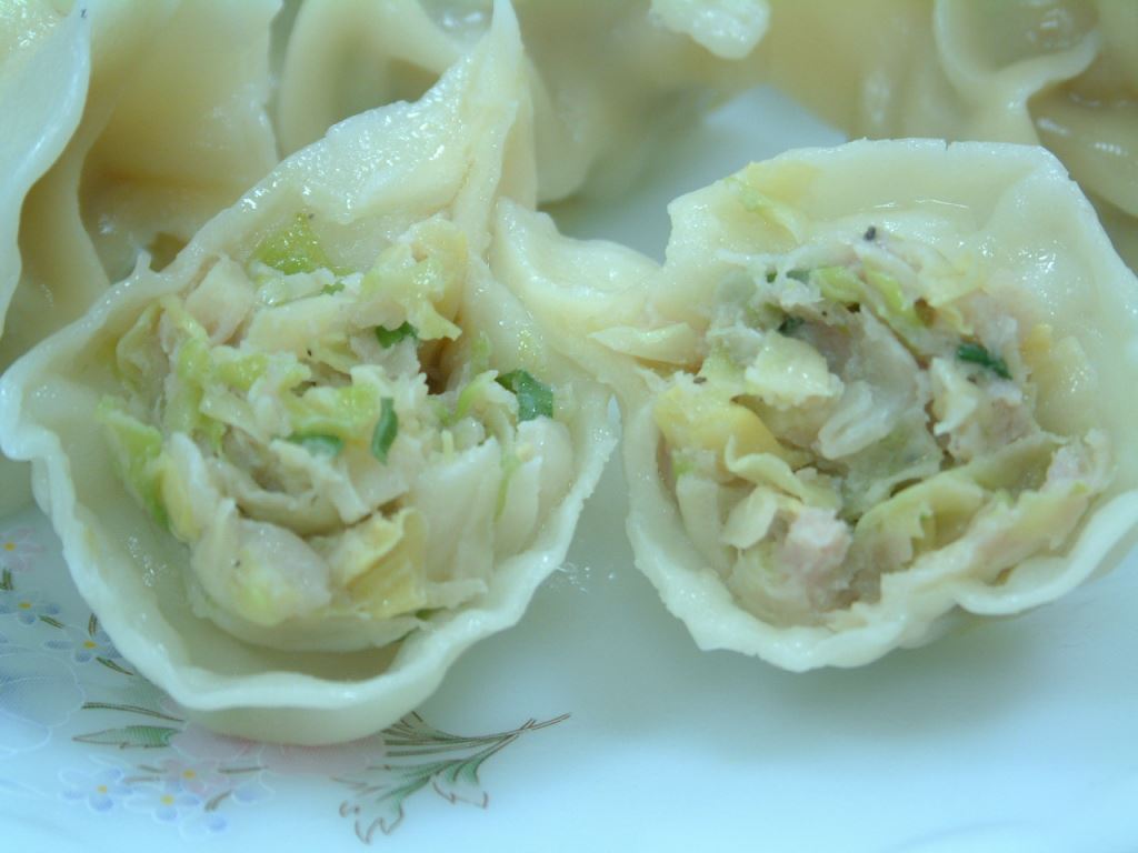 高丽菜鸡腿肉水饺