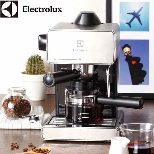 Electrolux伊萊克斯-不鏽鋼快煮壺/5bar 義式咖啡機