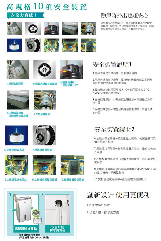 PANASONIC國際牌/一級能效/ 6L/除濕機 /F-Y12BMW