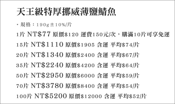 挪威/鯖魚/厚切/海鮮/魚