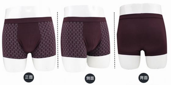 莫代尔竹纤维纯棉舒适印花男内裤,快速出货,流