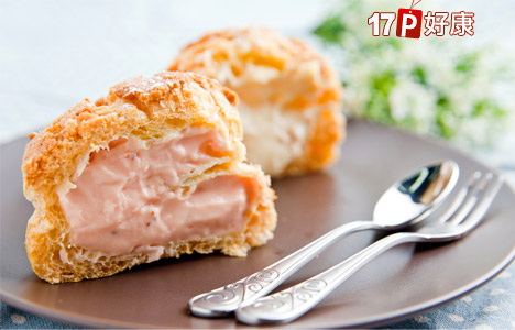 士林夜市爆浆大泡芙!