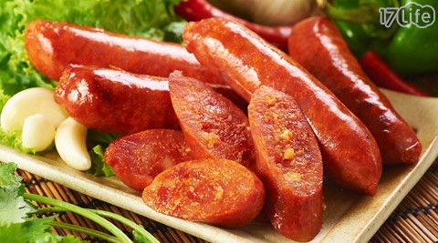 德国猪脚一片\/黑胡椒猪肋排一份\/飞鱼蛋香肠一包,重量皆300g±10%.