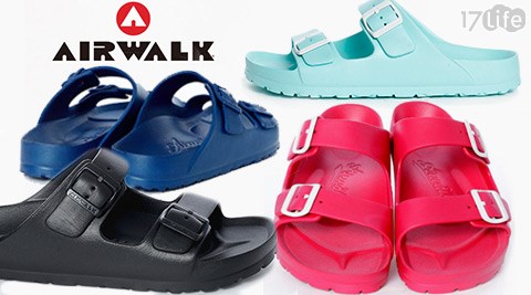 美國AIRWALK-EVA中性雙扣環羅馬休閒AB拖17p 好 康 團購鞋