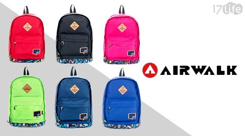 美國AIRWALK-彩漆防潑水輕量尼龍後背包  