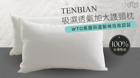 TENBIAN-吸濕透氣加大謢頸17life刷卡枕