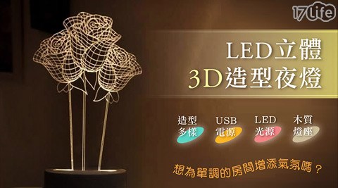 3D LED創意造型小夜燈系列
