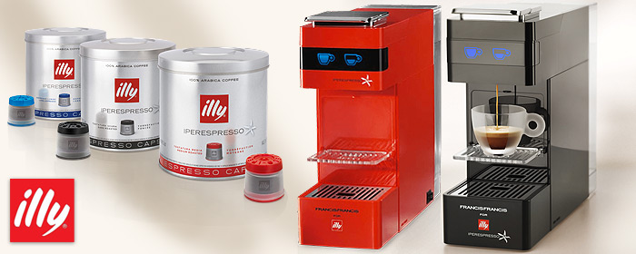 illy-FrancisFrancis Y3 膠囊咖啡機 黑/經典紅，加贈咖啡膠囊 咖啡與藝術的時尚結合，新一代膠囊咖啡機，簡單而精準享用義式濃縮咖啡的香醇與美好！