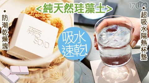 (矽)珪藻土超吸水杯墊/永久性調溼乾燥塊