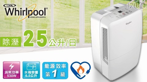 Whirlpool惠而浦-25公升除濕機(WDEE50W)1台