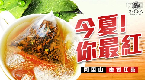 台灣茶人-夏日紅茶3角立體茶包系列