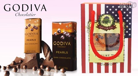 GODIVA-萬聖節系列-珍珠鐵盒巧克力豆2入組禮盒裝