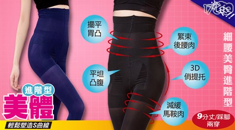 台灣製420D高腰包覆9分踩腳褲