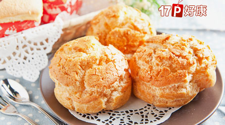 咪路甜品魔法屋-泡芙3入+戚风蛋糕3入-士林夜