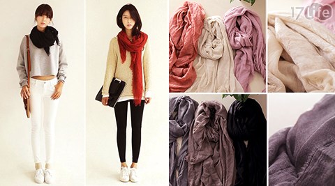 百搭加大款棉麻披肩