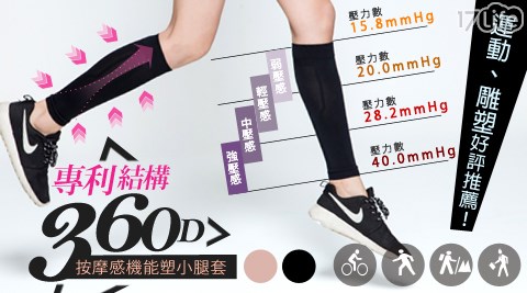 BeautyFocus-台灣製360D專利按摩感機能小腿套  