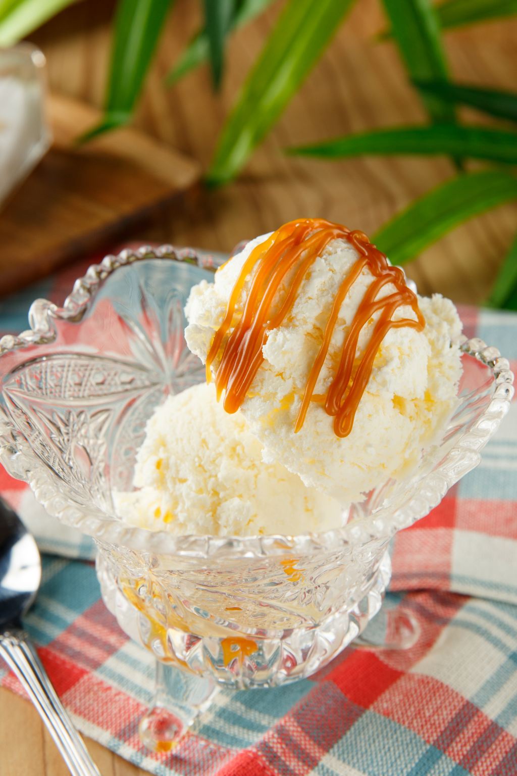 手工焦糖香草冰淇淋