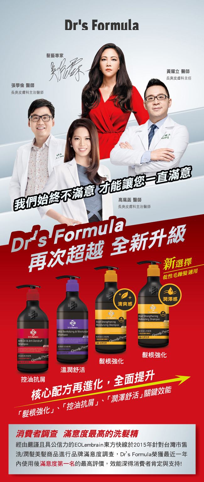 台塑生醫/Dr’s Formula/台塑/洗髮精/沐浴乳/洗髮/沐浴/吳依霖/控油/胺基酸/去屑/固色