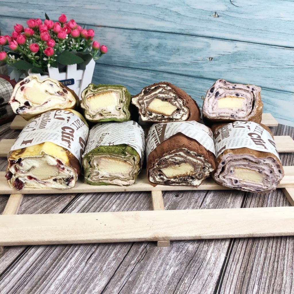 麥麥先生/毛巾蛋糕/網紅甜點/千層蛋糕/毛巾千層蛋糕/蛋糕卷/草莓/巧克力/抹茶/情人節/下午茶/蛋糕/點心/甜點