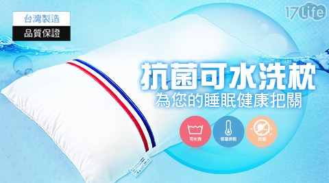【A-ONE】台灣製 - 防螨抗菌可水洗枕