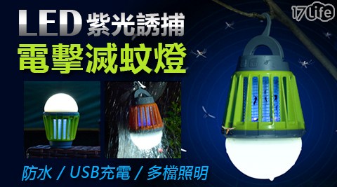 防蚊LED防水型紫光誘補電擊滅蚊燈