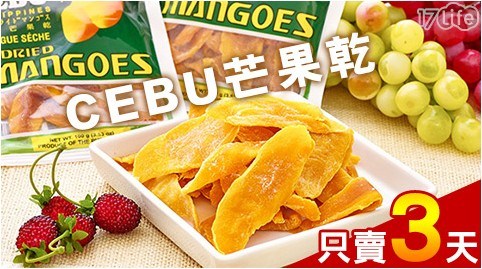 【CEBU】週末限時下殺!菲律賓芒果乾(100g),共
