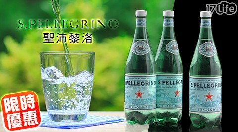 【S.Pellegrino聖沛黎洛】義大利天然氣泡礦泉水-寶特瓶 1箱 共