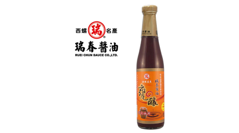 《瑞春》甕釀黑豆油膏(500g±10g/瓶，共12瓶)