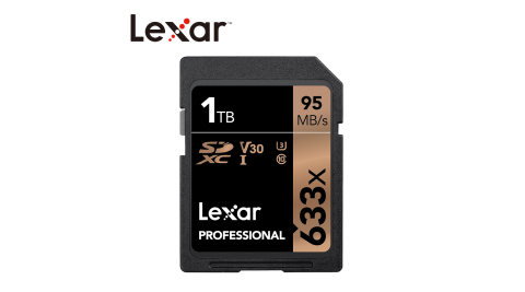Lexar® 1TB Professional 633x SDXC™ UHS-I 記憶卡