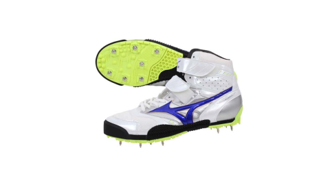 MIZUNO FIELD GEO JT-1特定男田徑釘鞋- 標槍日本製 白藍@8KM-35427@