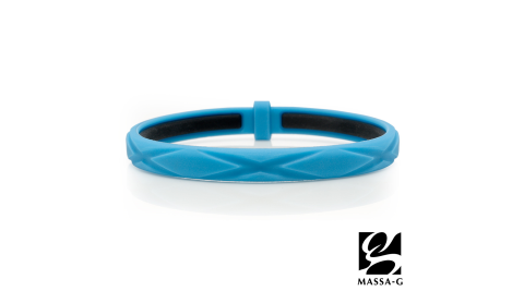 MASSA-G 繽紛炫彩鍺鈦能量手環-藍
