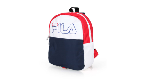 FILA 兒童後背包-肩背包 雙肩包 丈青白紅@BPT-9017-BU@