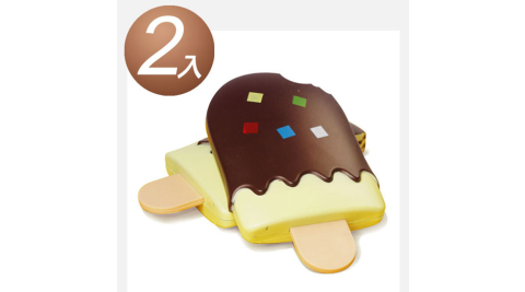 【2入組 】-仿真巧克力創意造型雪糕鏡梳組合