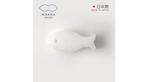 【日本MARNA】日製小魚造型易起泡去汙三層海綿刷 (廚房浴室通用/菜瓜布/研磨粒子材質)