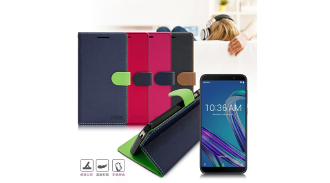 【台灣製造】FOCUS for ZenFone MAX Pro ZB602KL/ZB601KL 糖果繽紛支架側翻皮套