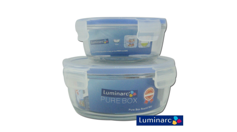 Luminarc樂美雅 2件玻璃保鮮盒組 PB-920+420