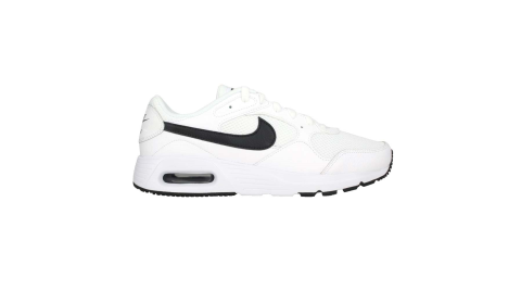 NIKE AIR MAX SC 男休閒運動鞋-慢跑 氣墊 白黑@CW4555102@