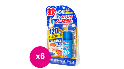 興家安速Ope Push空間防蚊噴霧劑120日(25ml) *6瓶
