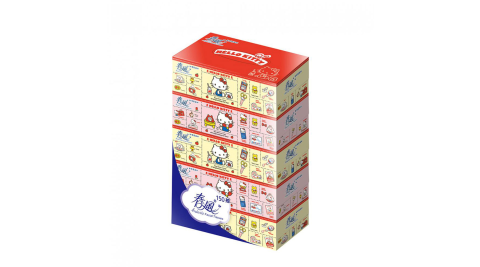【春風】Hello Kitty鄉村風盒裝面紙150抽x5盒x10串/箱