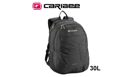 【Caribee 澳洲】RECOIL背包 30L 黑色 休閒包 自助旅行 後背包 電腦包 CB-6070