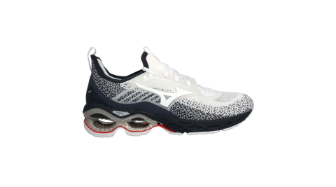 MIZUNO WAVE CREATION 22 WAVEKNIT男慢跑鞋 丈青白紅@J1GC213301@