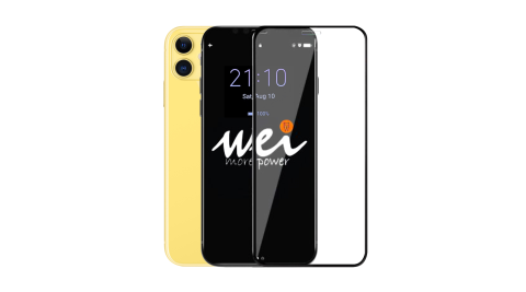 膜力威 for iPhone 11 6.1 3D專利抗藍光滿版玻璃保護貼-龍跡黑
