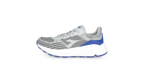 DIADORA 男避震慢跑鞋-寬楦 走路鞋 健走鞋 灰藍@DA71116@