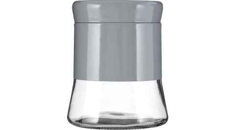 《Premier》旋蓋玻璃收納罐(灰800ml)_0.33L<收納罐
