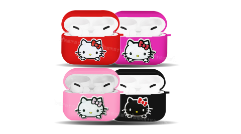 三麗鷗授權 Hello Kitty 蘋果Apple AirPods Pro藍牙耳機盒保護套