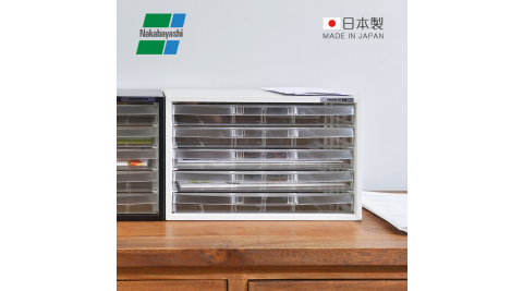 【日本仲林】日本製鋼製橫式桌上型A4文件櫃/資料櫃-5低抽 (AL-W5/公文櫃)